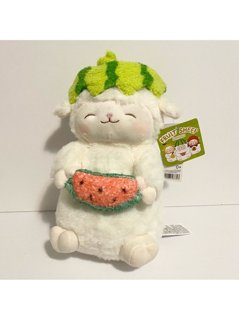 Miniso Fruit Sheep Series Lamb Plush Toy Watermelon Stuffed Animal NWT Kawaii